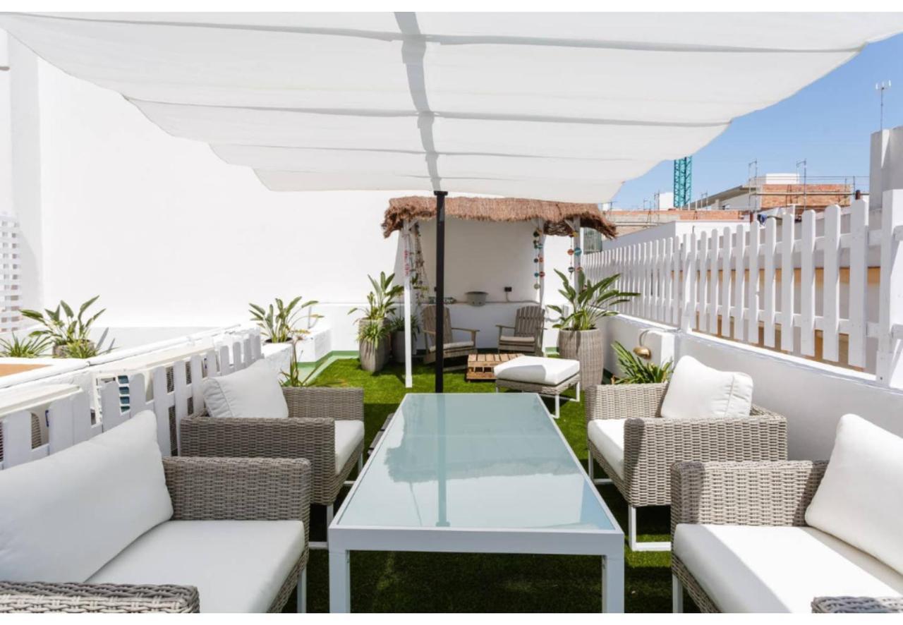Terraza-Caleta Beach Home By Cadiz4Rentals Buitenkant foto